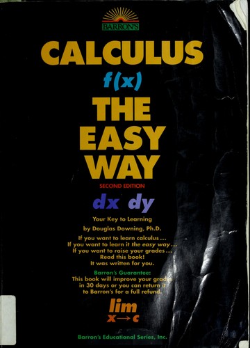 Cover for Calculus the easy way