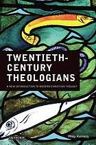 Cover for Twentieth-century theologians