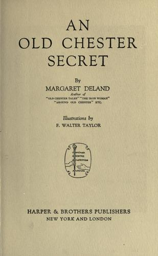 Cover for An Old Chester secret