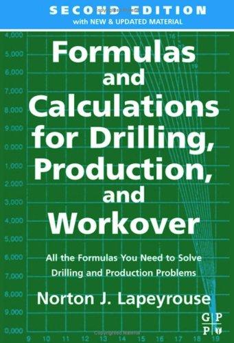 Cover for Formulas and calculations for drilling, production, and workover