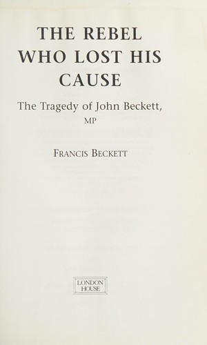 Cover for The rebel who lost his cause