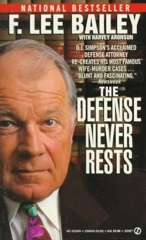 Cover for The defense never rests