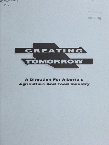 Cover for Creating tomorrow