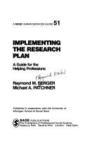Cover for Implementing the research plan
