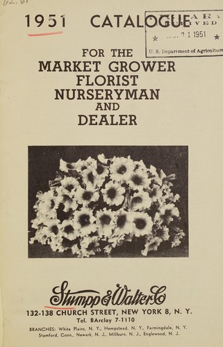 Cover for 1951 catalogue