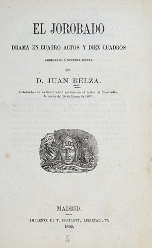 Cover for El jorobado