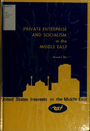 Cover for Private enterprise and socialism in the Middle East