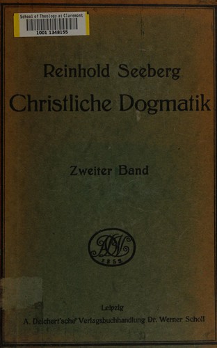 Cover for Christliche dogmatik