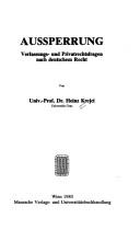 Cover for Aussperrung