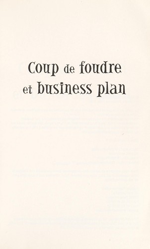 Cover for Coup de foudre et business plan
