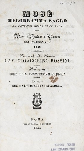 Cover for Mosè