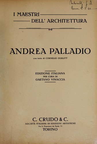 Cover for Andrea Palladio