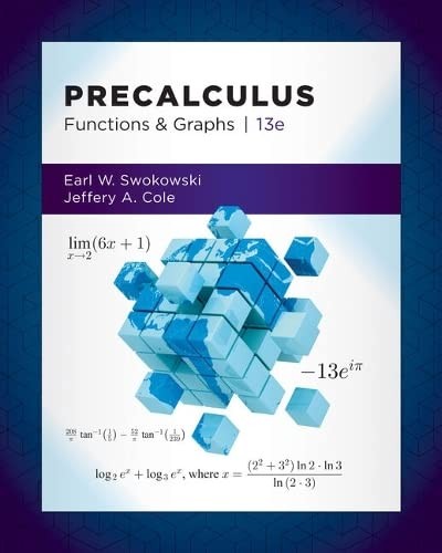 Cover for Student Solutions Manual for Swokowski/Cole's Precalculus : Functions and Graphs, 13th
