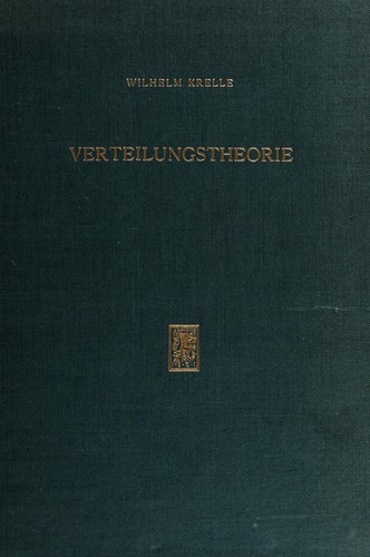 Cover for Verteilungstheorie
