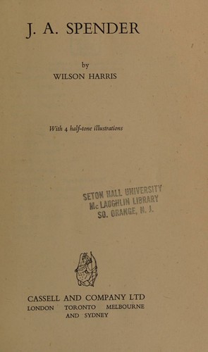 Cover for J.A. Spender