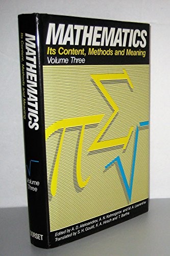Cover for Mathematics Its Content, Methods and Meaning (Three)
