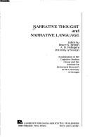 Cover for Narrative thought and narrative language