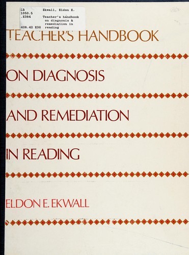 Cover for Teacher's handbook on diagnosis & remediation in reading