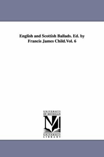 Cover for English and Scottish ballads. Ed. by Francis James Child.