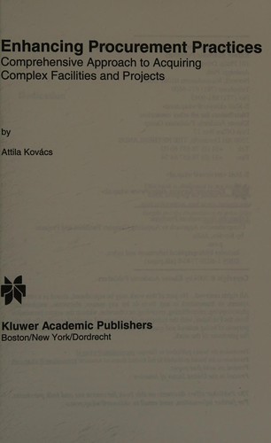 Cover for Enhancing procurement practices