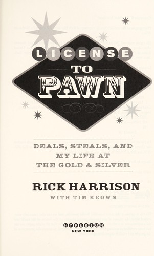 Cover for License to pawn
