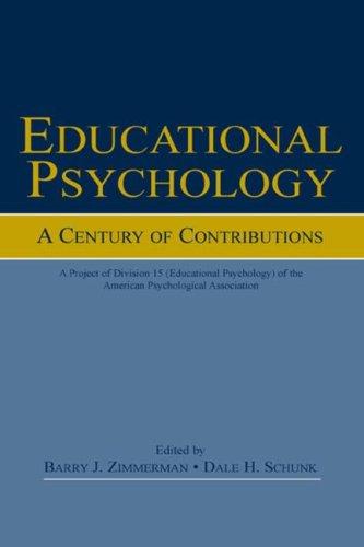 Cover for Educational Psychology: A Century of Contributions