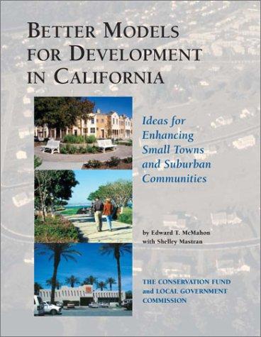 Cover for Better Models for Development in California