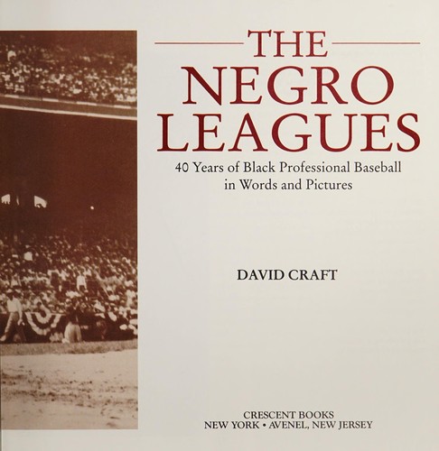 Cover for The Negro leagues