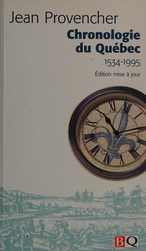 Cover for Chronologie du Québec
