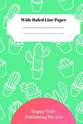 Cover for Cute Cactus Theme Wide Ruled Line Paper