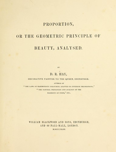 Cover for Proportion