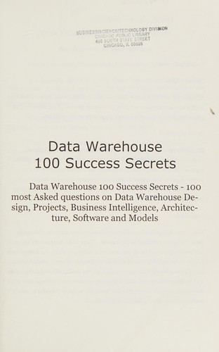 Cover for Data warehouse 100 success secrets