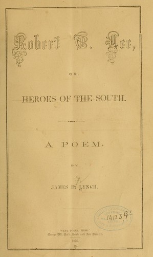 Cover for Robert E. Lee