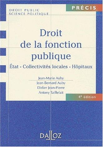 Cover for Droit de la fonction publique 