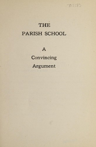 Cover for The parish school