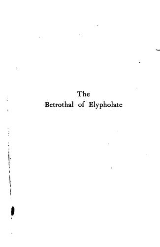 Cover for The betrothal of Elypholate
