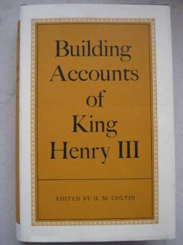 Cover for Building accounts of King Henry III