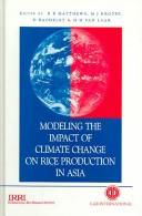 Cover for Modeling the Impact of Climate Change on Rice Production in Asia (Cabi Publishing)