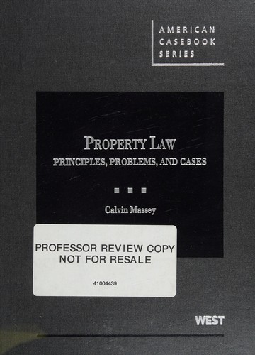Cover for Property law