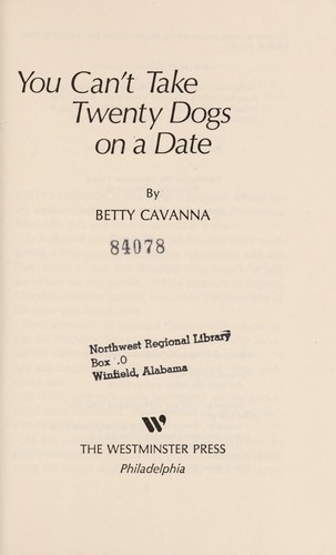 Cover for You can't take twenty dogs on a date