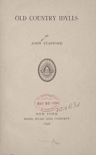 Cover for Old country idylls