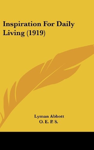 Cover for Inspiration For Daily Living (1919)