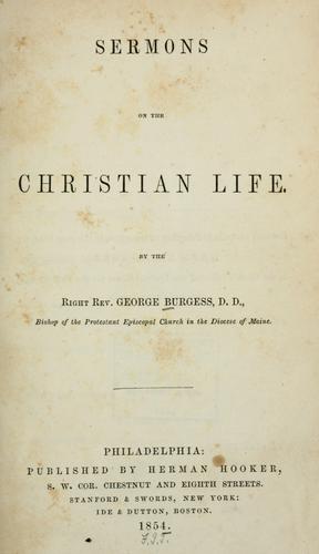 Cover for Sermons on the Christian life
