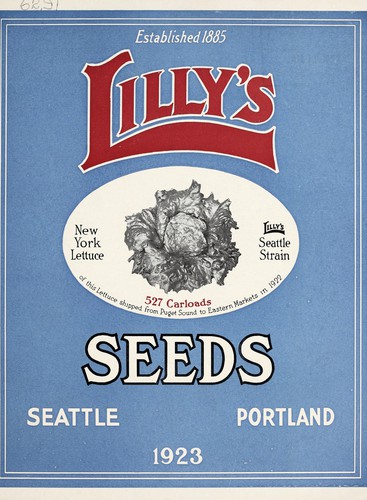 Cover for Lilly's seeds