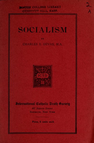 Cover for Socialism