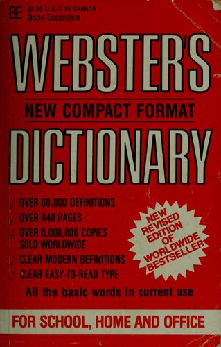 Cover for Webster's dictionary.