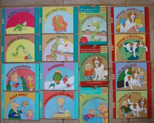 Cover for Set of 12 Brand New Readers (Well Done, Worm! (Worm Smells, Worm is Stuck, Drip Drip Drip, Worm Paints) ~ Pigg and Dad Play (Lemonade for Sale, Sledding, Water Balloons, Play Ball!) ~ Winnie All Day Long (Winnie's Walk ~ In and Out ~ Winnie's Bedtime ~ Winnie Wakes Up))