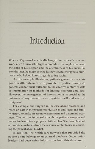 Cover for An introduction to the management of information standards for health care organizations.