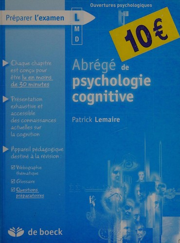 Cover for Abrégé de psychologie cognitive