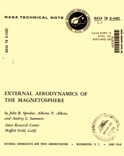 Cover for External aerodynamics of the magnetosphere